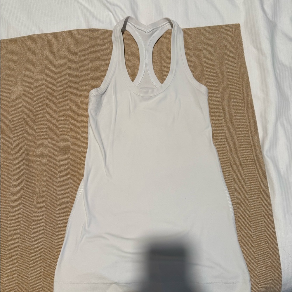 Lululemon Athletica Cream Racerback Tank Top